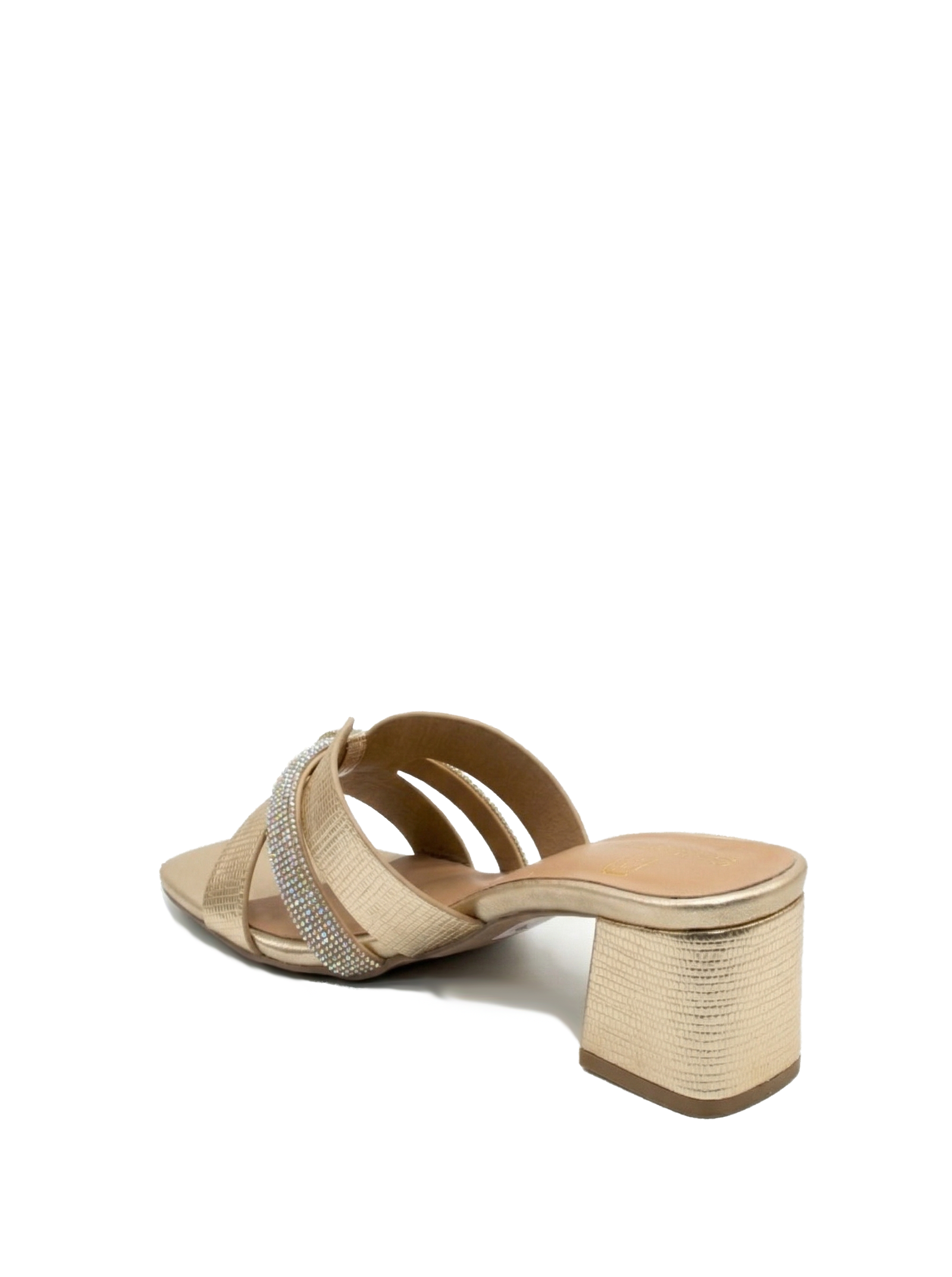 Shimmer Block Heel