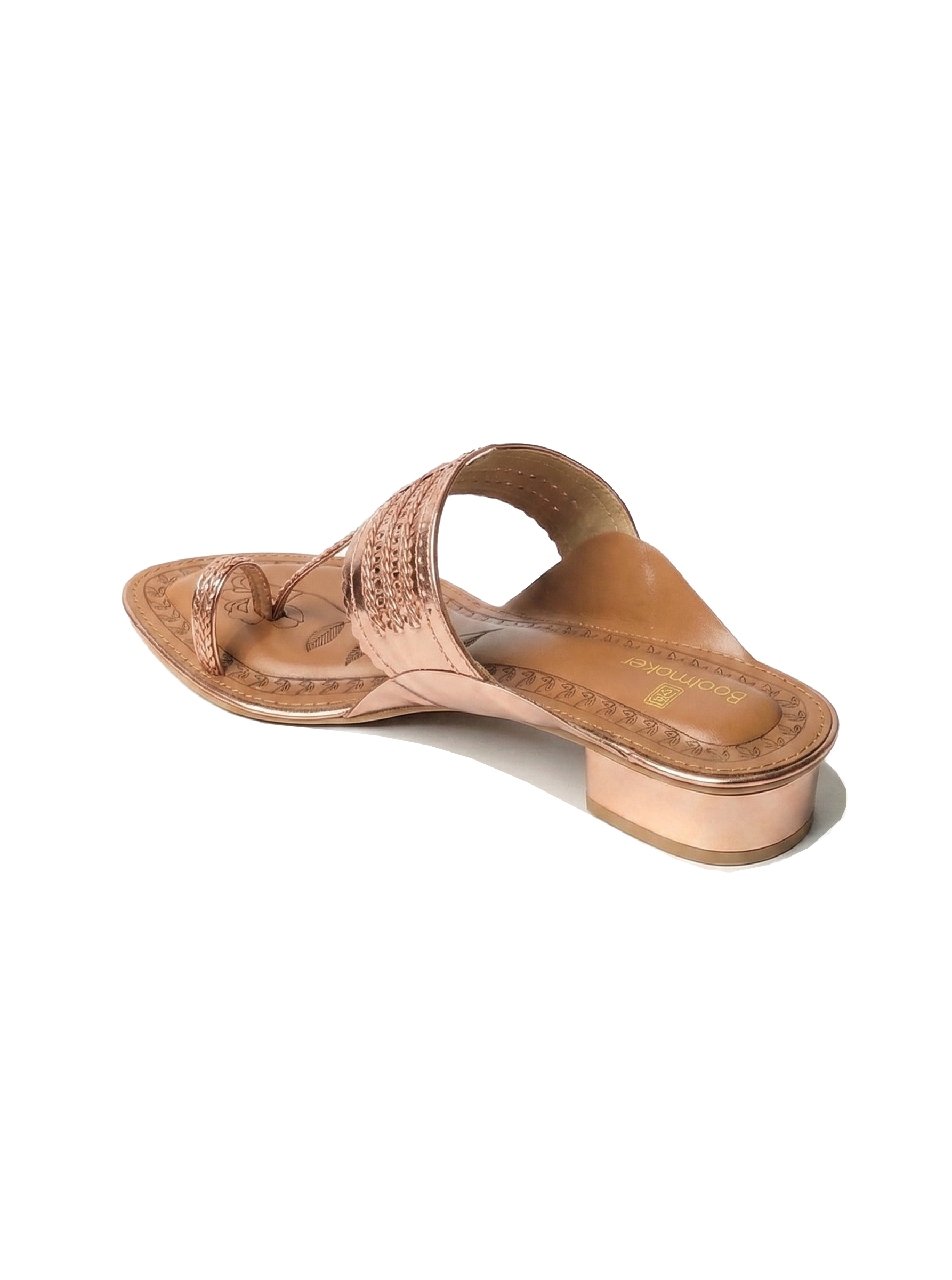 Black Zari-Glaze Kolhapuri