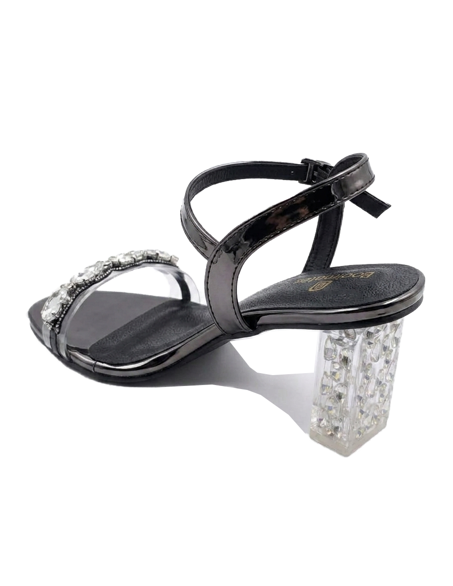 Lumina Crystal Block Heels