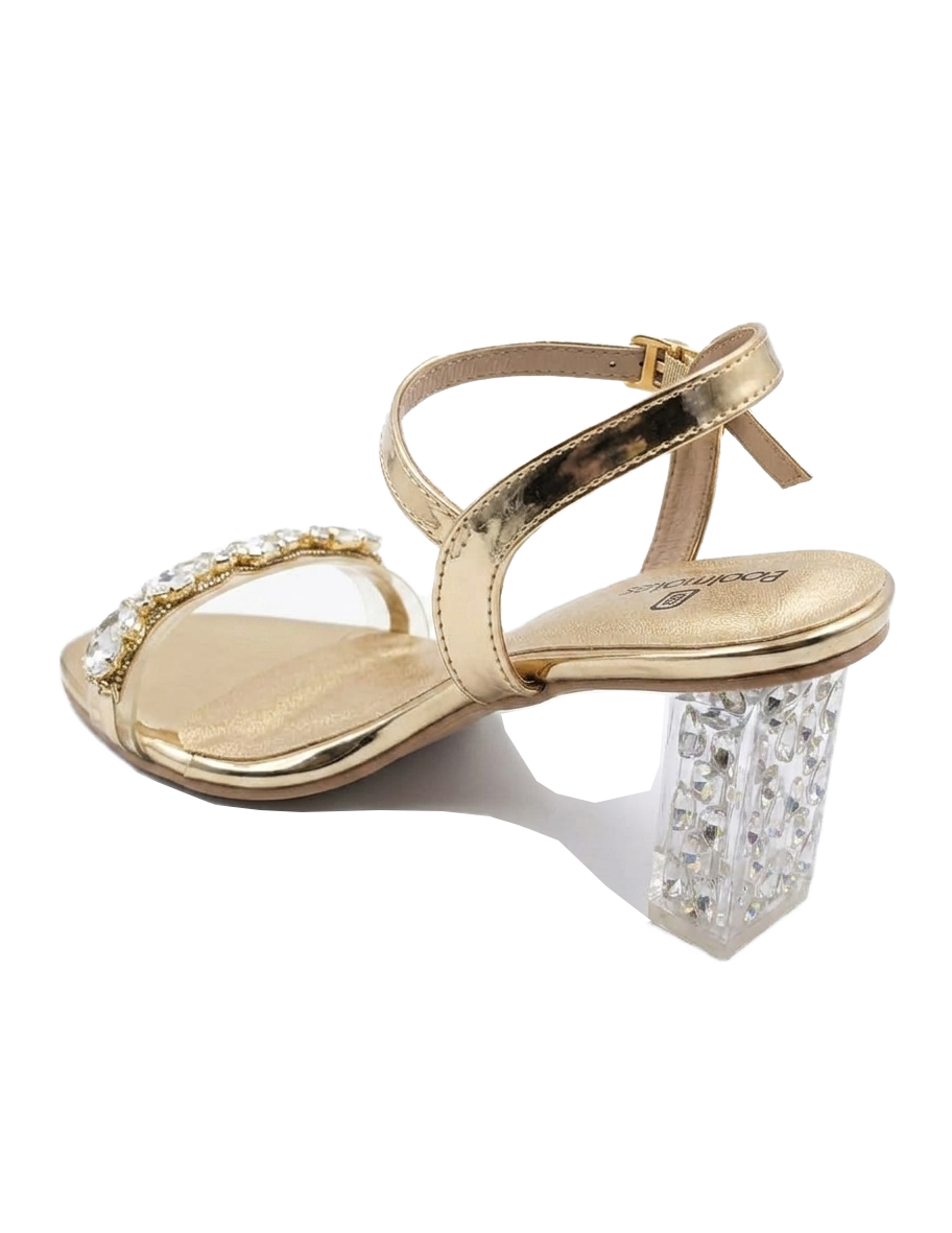 Lumina Crystal Block Heels