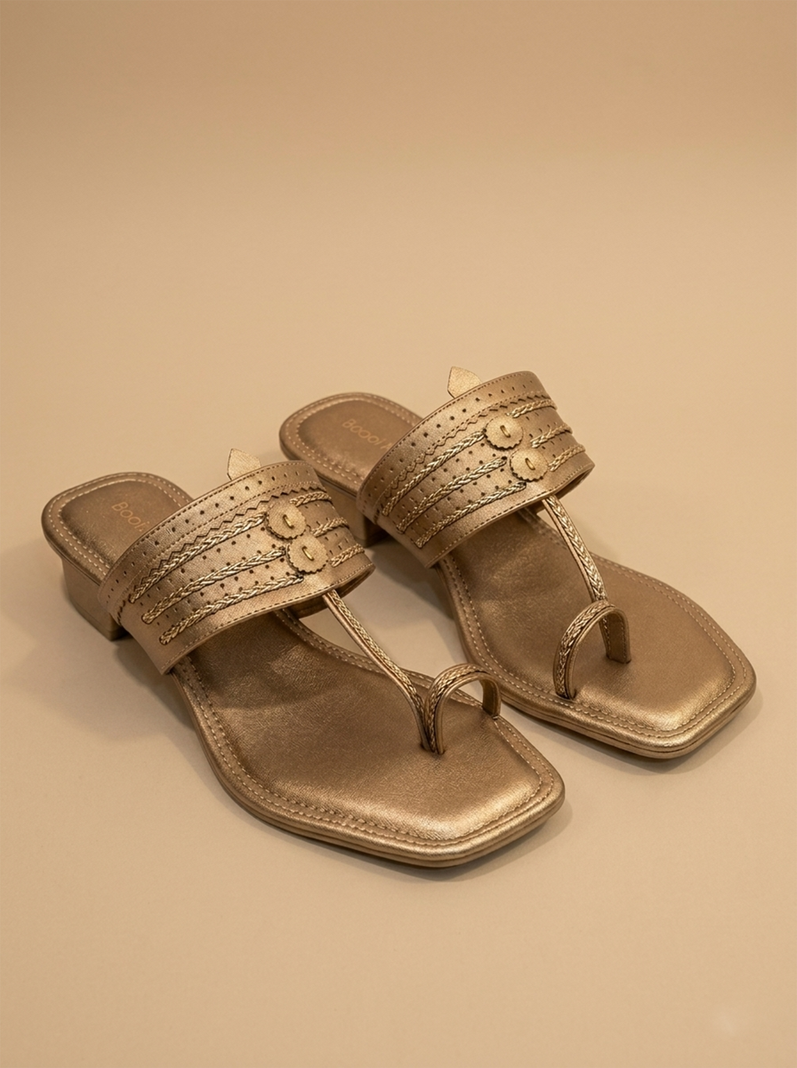 The Heritage Kolhapuri Block Heel