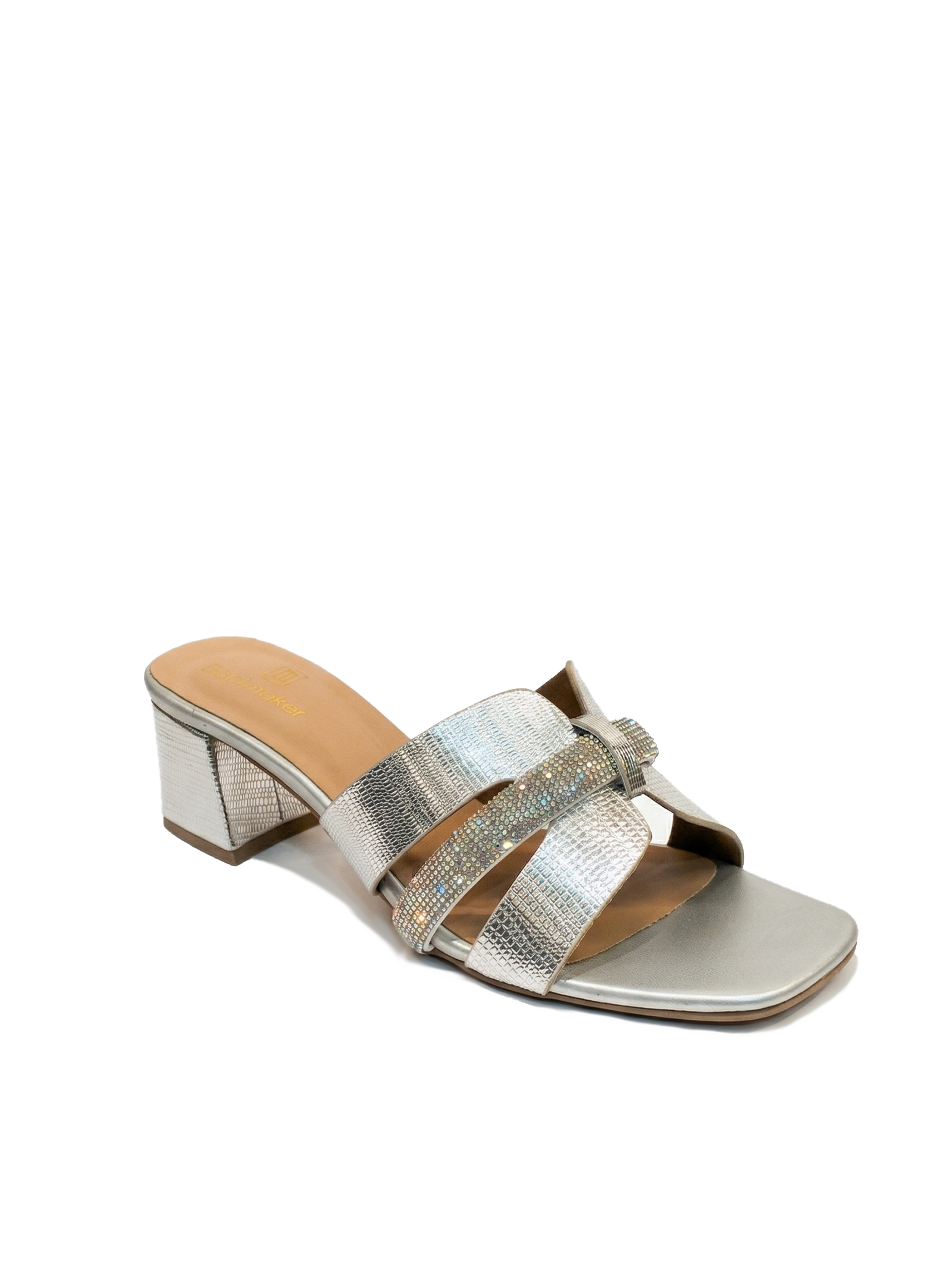 Shimmer Block Heel