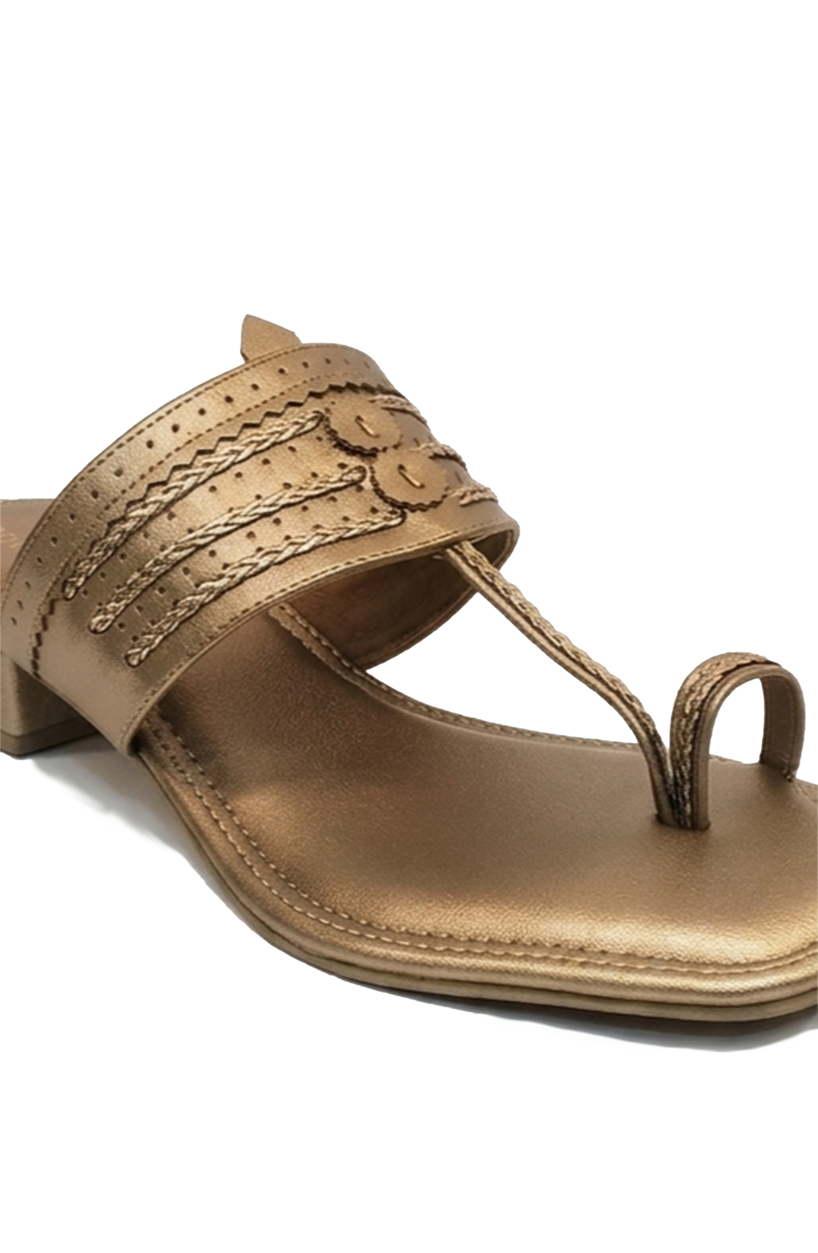 The Heritage Kolhapuri Block Heel
