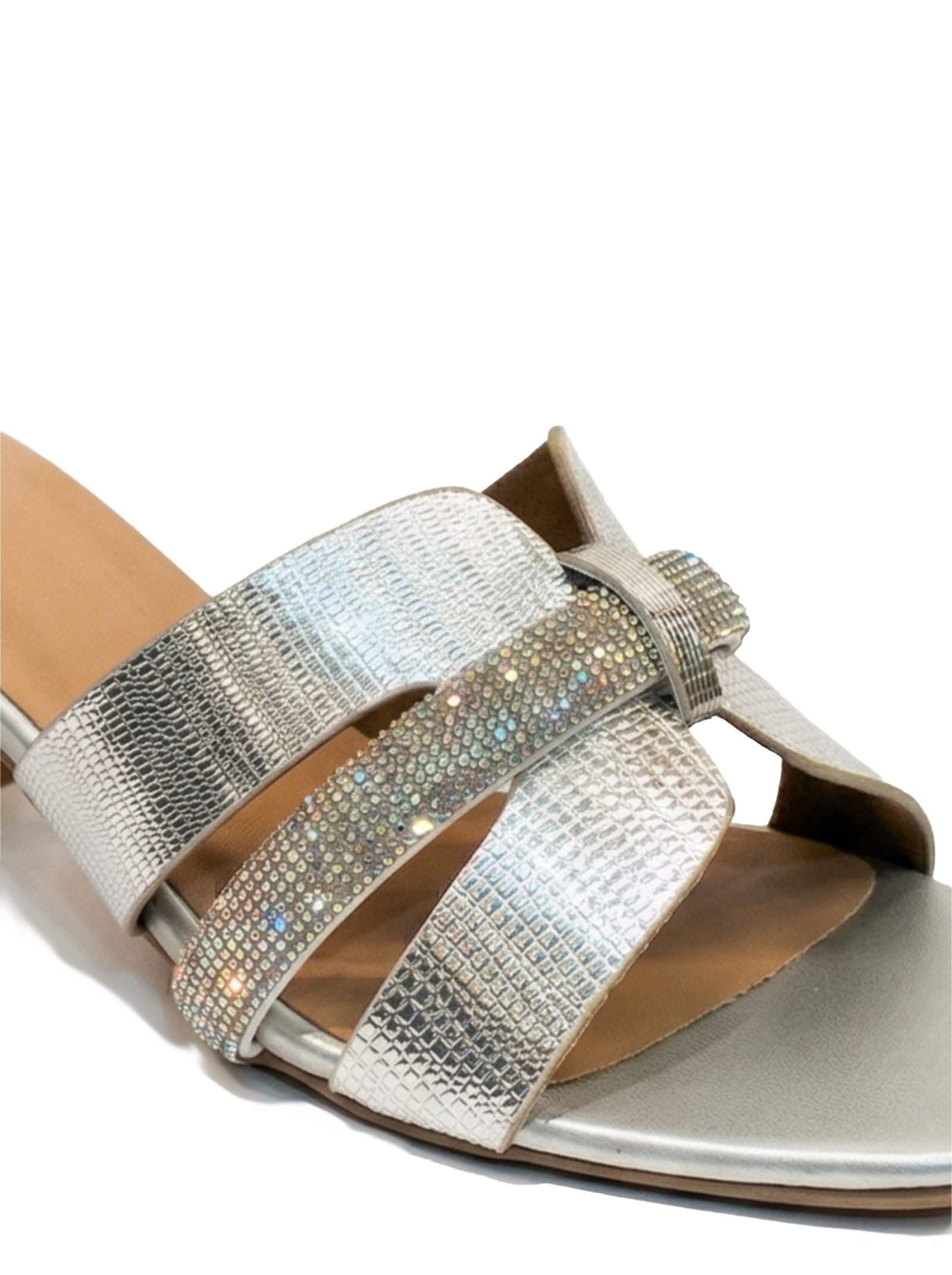 Shimmer Block Heel
