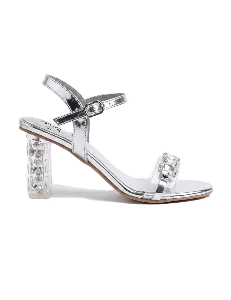 Lumina Crystal Block Heels