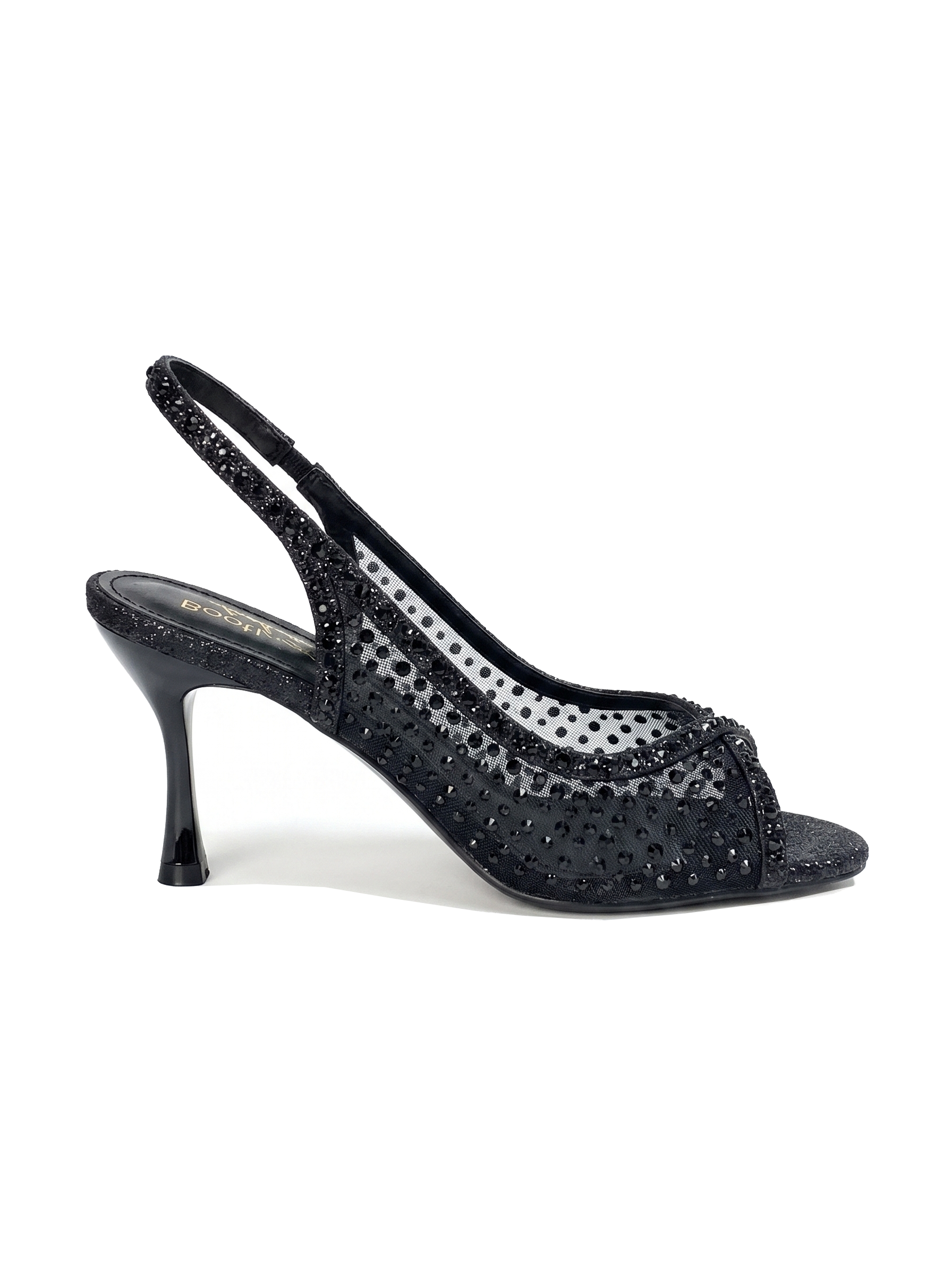 The Embellished Mesh Peep-Toe