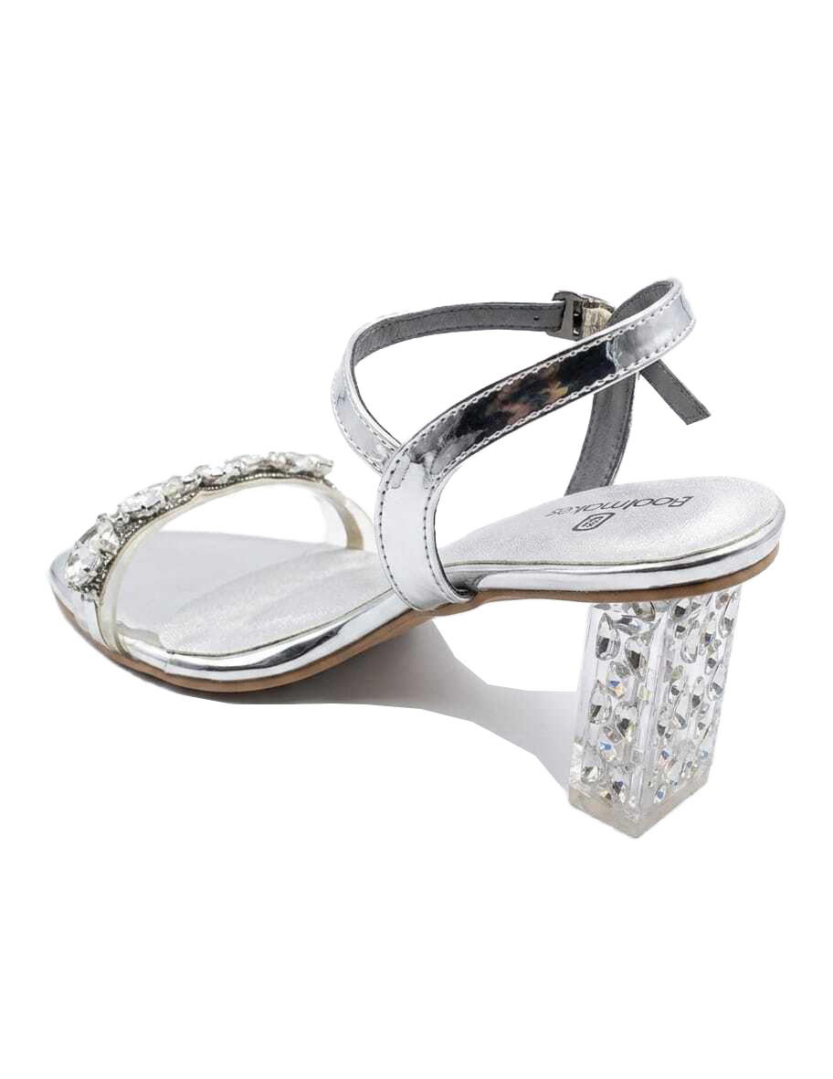 Lumina Crystal Block Heels