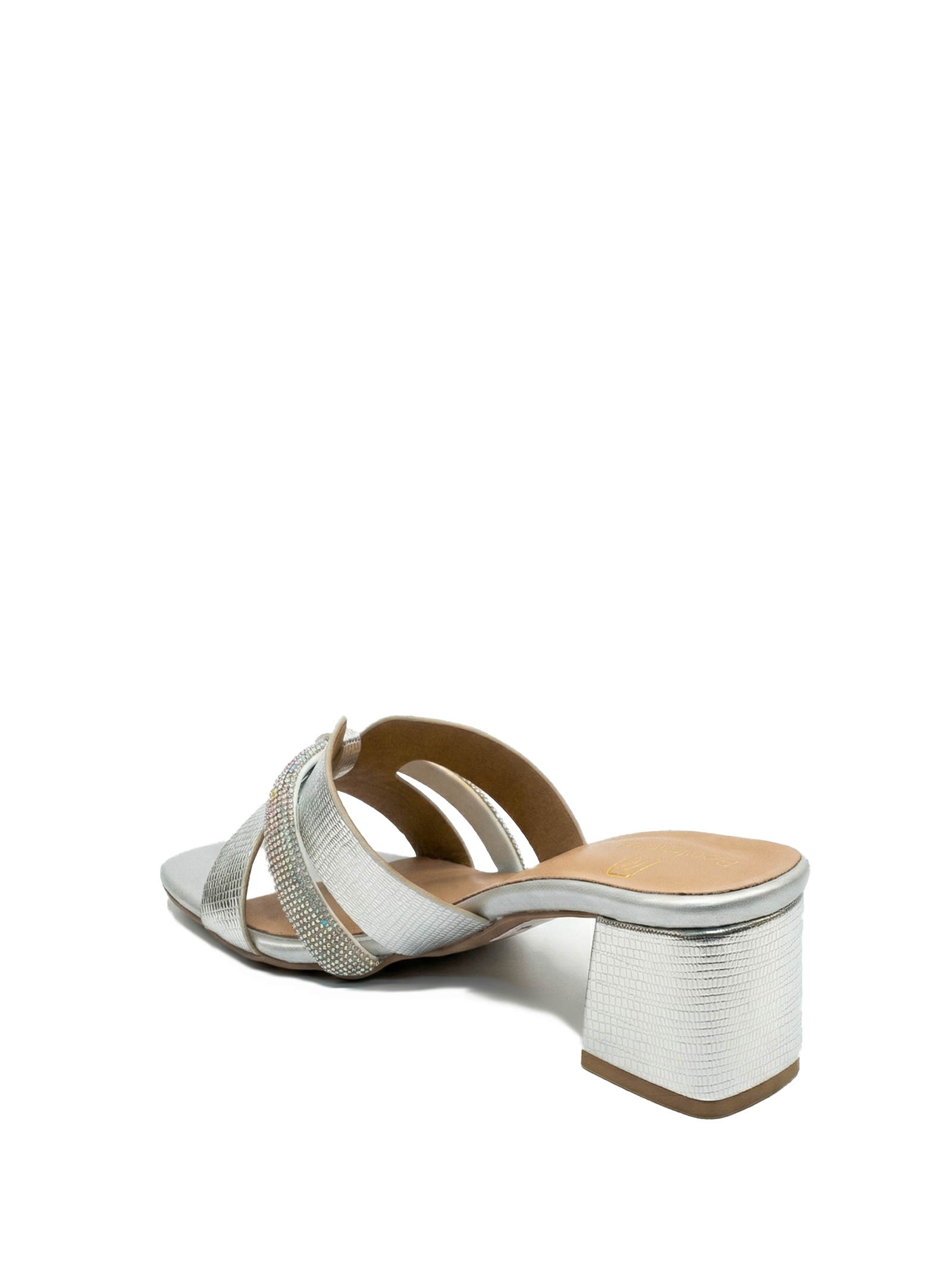 Shimmer Block Heel
