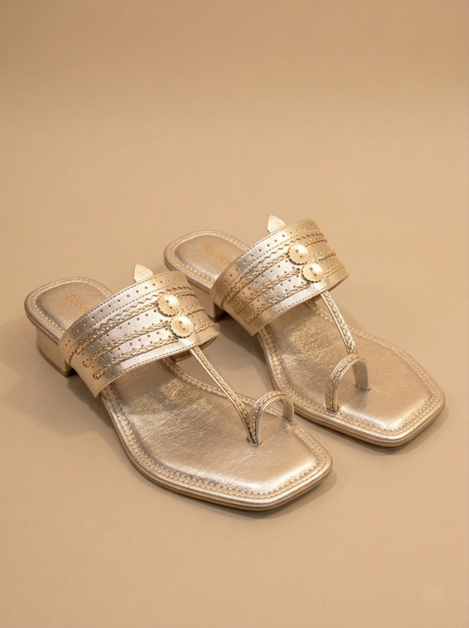The Heritage Kolhapuri Block Heel