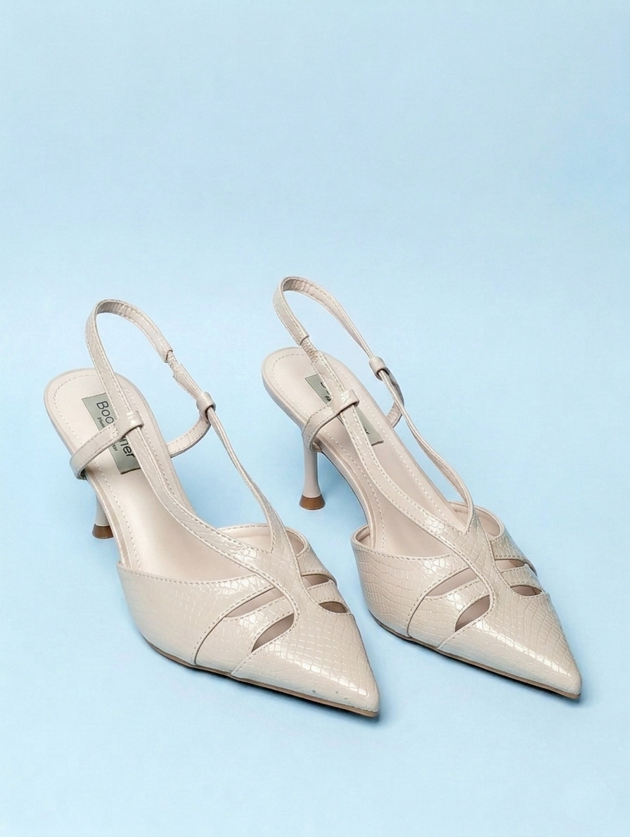The Croc Embossed Slingback&nbsp;