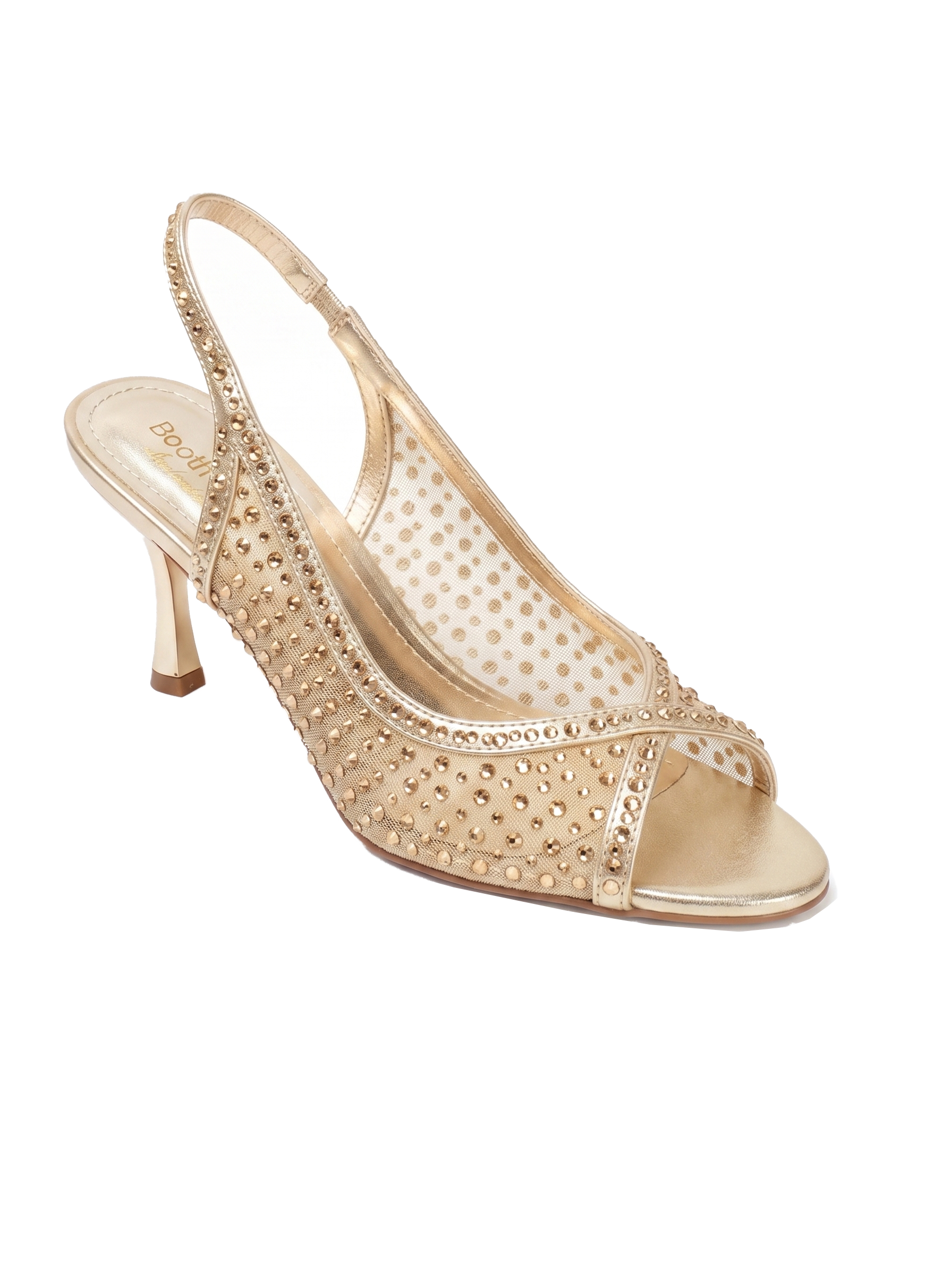The Embellished Mesh Peep-Toe