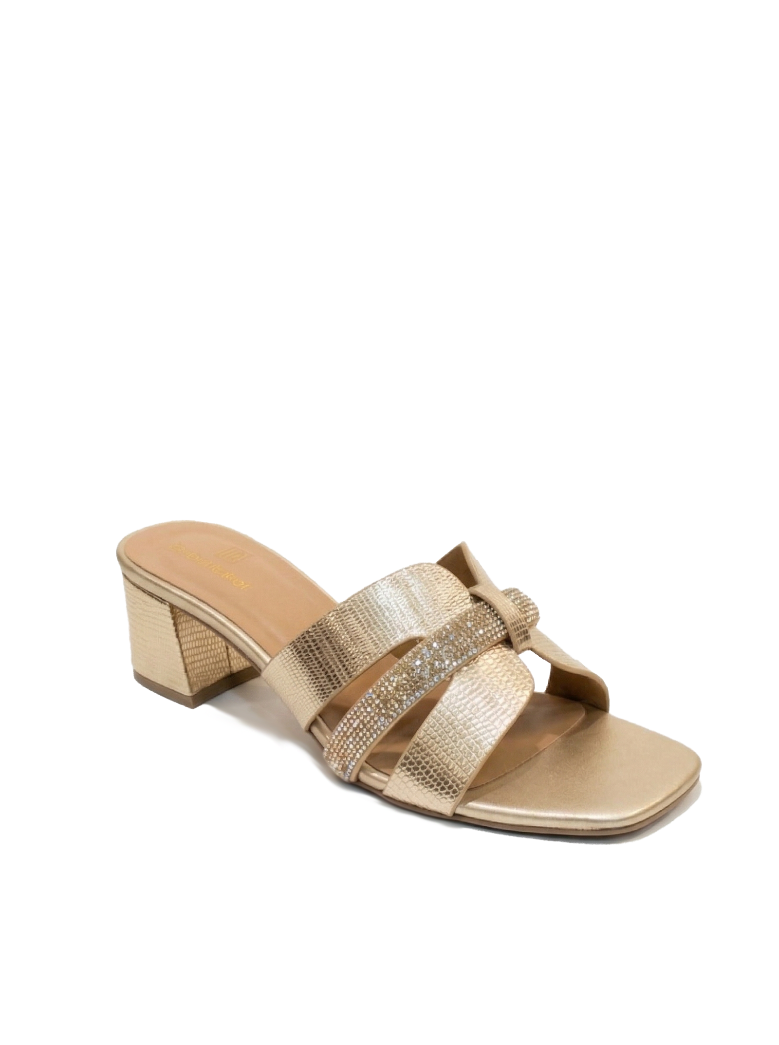 Shimmer Block Heel