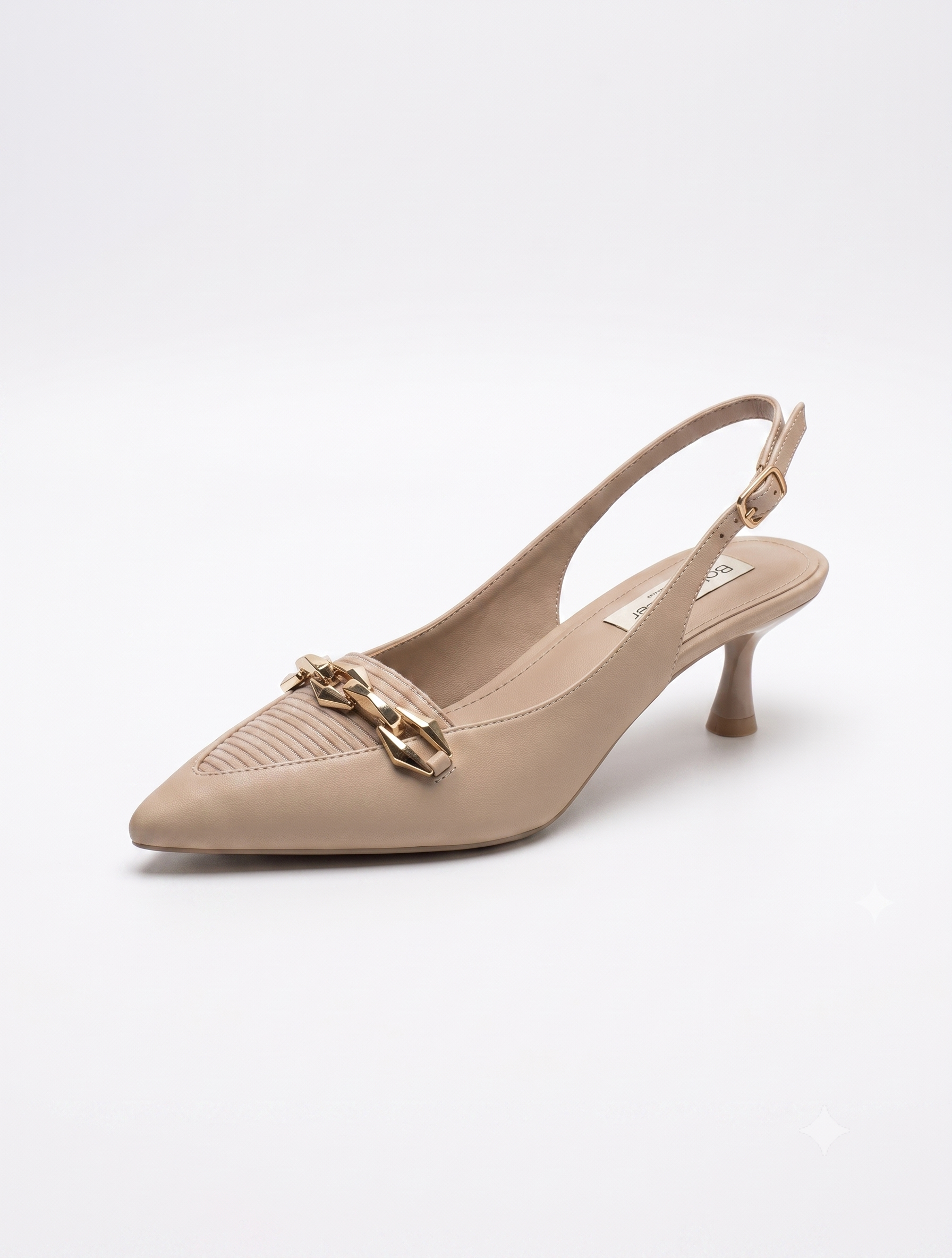 Two-Tone Corduroy & Suede Slingback