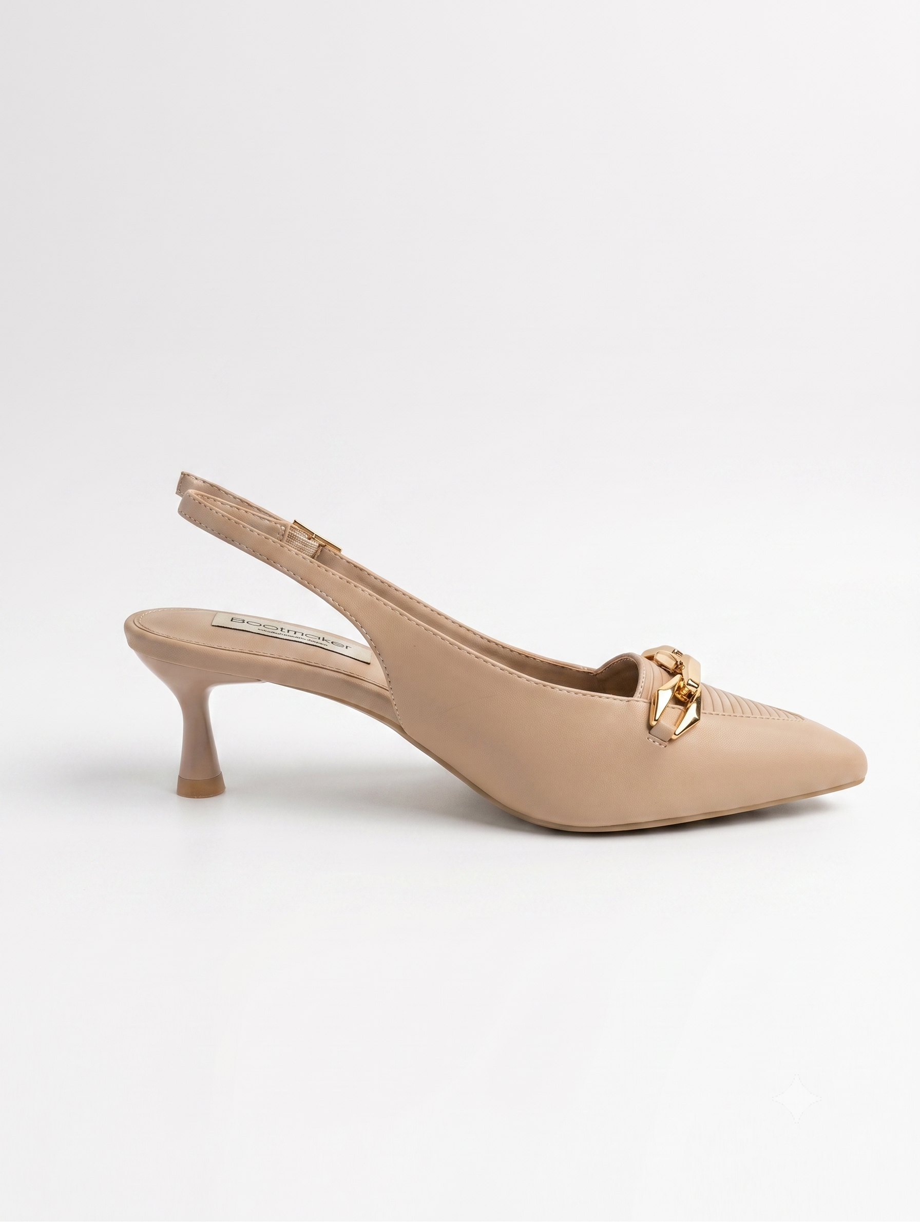 Two-Tone Corduroy & Suede Slingback