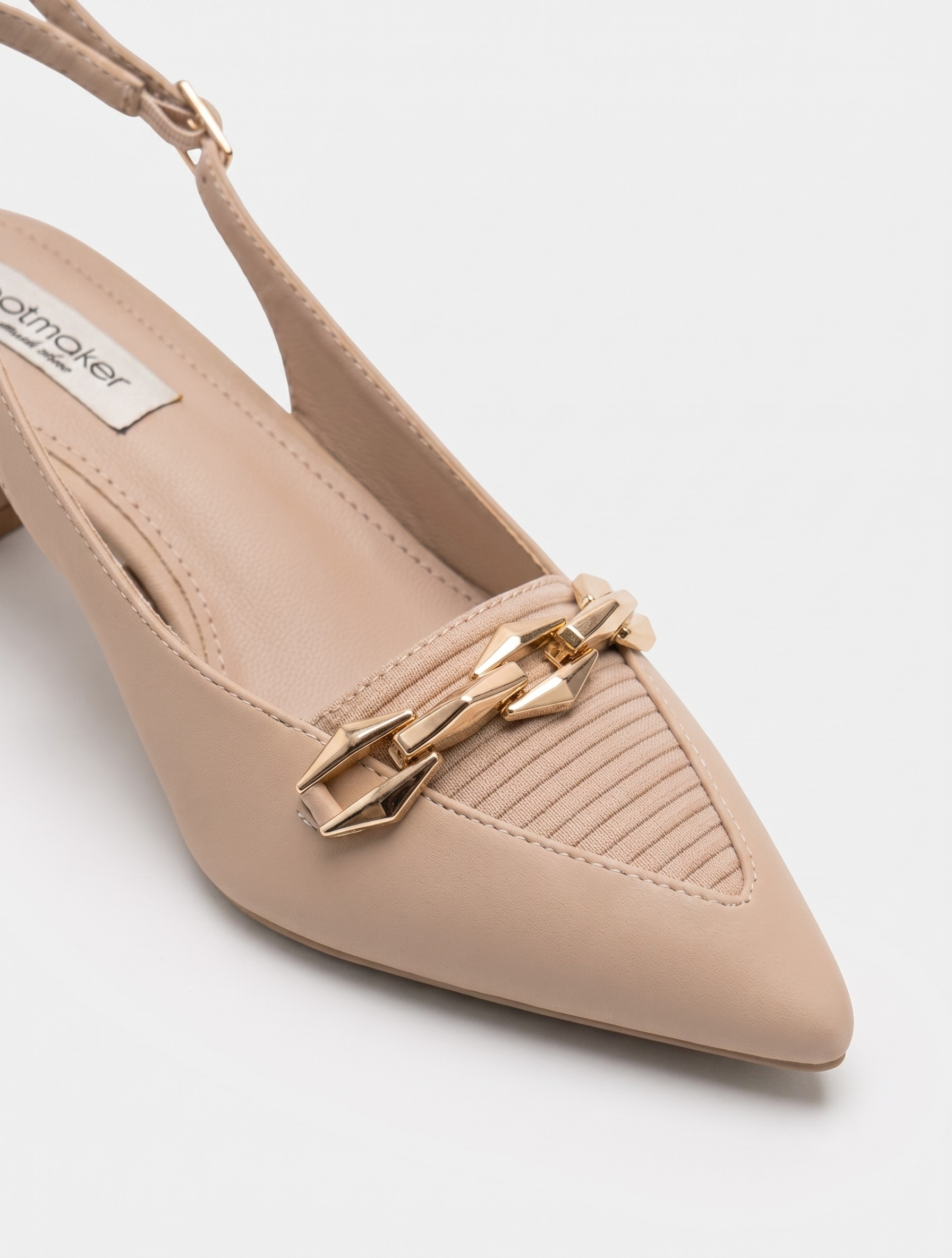 Two-Tone Corduroy & Suede Slingback